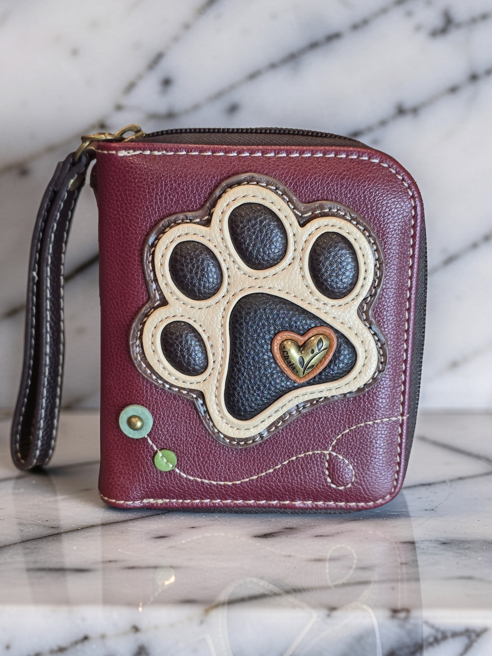 Chala Paw Print Wristlet Wallet